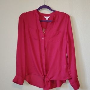Magenta blouse